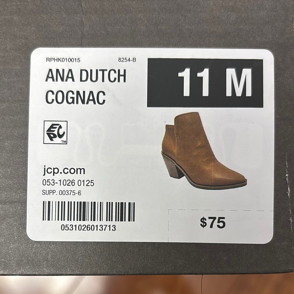 Ana Dutch Cognac Ankle Boots